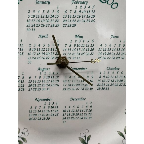 Pfaltzgraff Winterberry Plate Clock Calendar Year 2000 Millennium Super Rare HTF - Picture 2 of 11